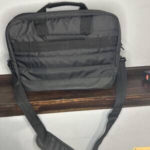 Dell Laptop 4 Pocket Computer Breifcase shoulder Bag Black Fast Shipping